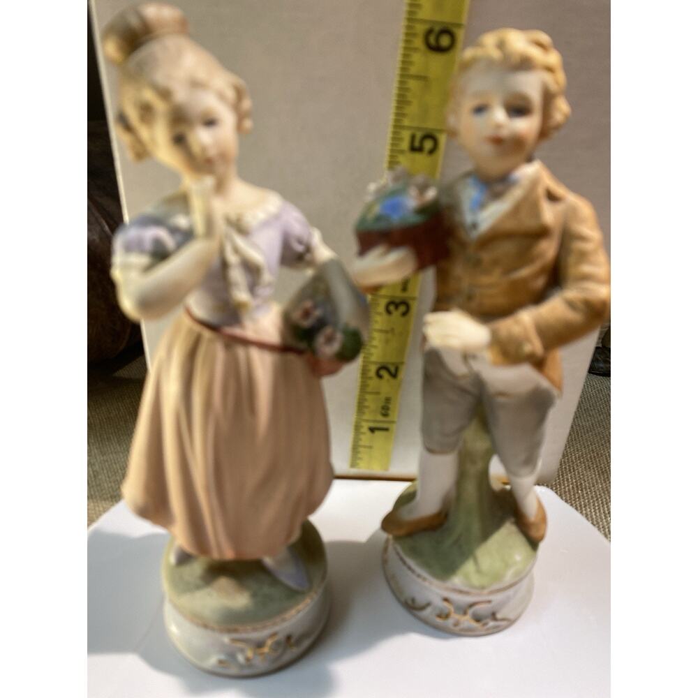 Vintage ARDCO Fine Quality Victorian Couple Figurines Made in Japan Pair